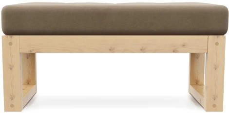 Банкетка Arsko Амбер сосна бежевый велюр