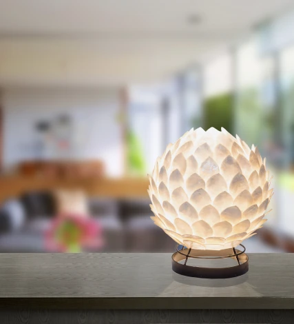 Интерьерная настольная лампа артишок Globo Bali 25854T