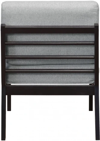 Кресло Массив мягкое ткань серый, каркас венге от фабрики Mebelik