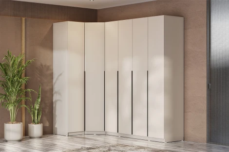 Шкаф с наполнением Арника (14 полок + 2 штанги) ШК 5, Меланж