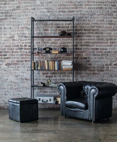 Банкетка Dreambag Модерна Черная ЭкоКожа 396852