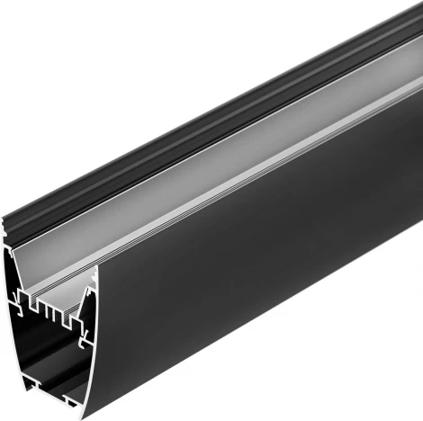 Профиль LINE-5075-U-HONEYCOMB-2000 BLACK (Arlight, Алюминий) 044885