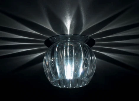 Встраиваемый точечный светильник Donolux DL049 DL049CH/Glass (220V, хрусталь, круглые)