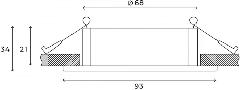 Встраиваемый светильник Hesby Lighting Bodo HSBL_0106 (220V)
