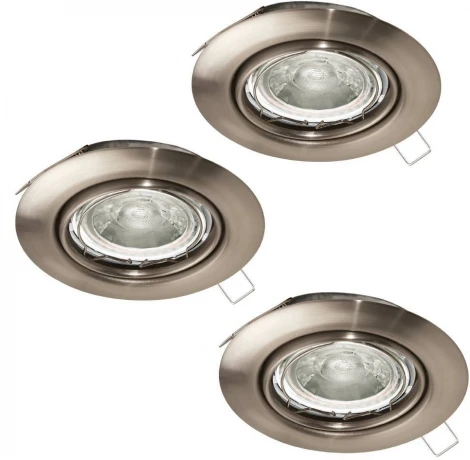 Комплект из 3-х встраиваемых точечный светильников Eglo MAZUBY 34015