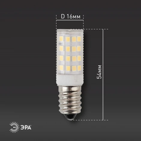 Лампочка светодиодная E14 5W ЭРА LED T25-5W-CORN-840-E14