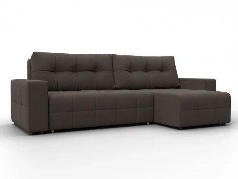 Диван угловой Лига-122 угол универсальный (ДСП,Брус,Рогожка/Коричневый) Лига Диванов 137598