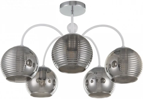 Потолочная люстра на штанге Arte Milano Napoli 320719/5 CR+WH (220V, шар)