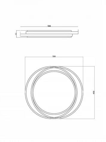 Потолочный светильник светодиодный с пультом Freya Lisoa Market FR10031CL-L98W