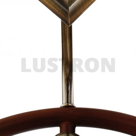 Потолочная люстра N-Light 407 407-05-53ABWBB antique brass + walnut