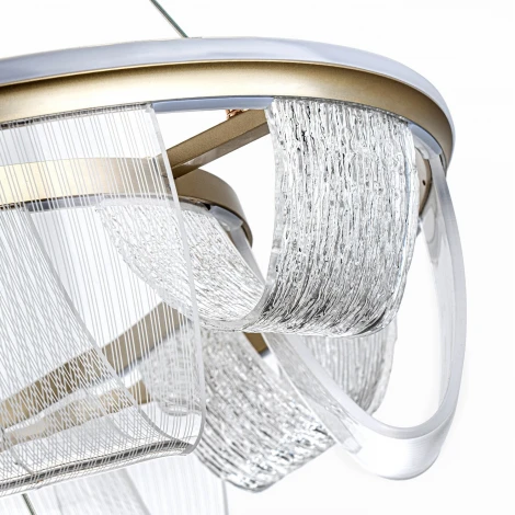 Подвесной светильник светодиодный с пультом с регулировкой цветовой температуры LED4U L7706-800-460 GD