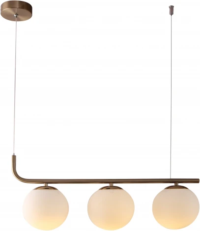 Подвесной светильник Bolton 1163/3S E27*60W Atique brass (220V, на тросе, шар)