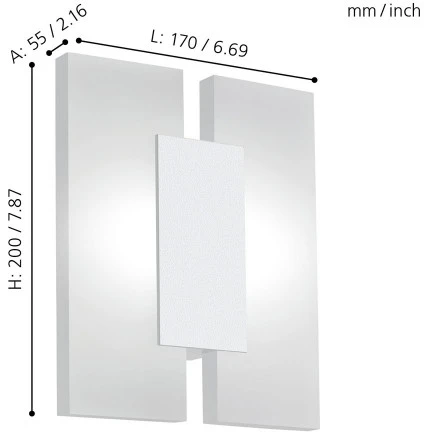 Бра Eglo Metrass 2 96042 (LED, 220V)