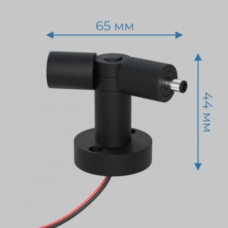 L - соединитель с изменяемым углом 70-220° настенно-потолочный монтаж, 24В с проводом Imex Thin & Smart IL.0060.4001-W-BK