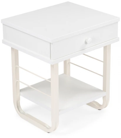 Прикроватная тумба Woodville Малгома белая 511606