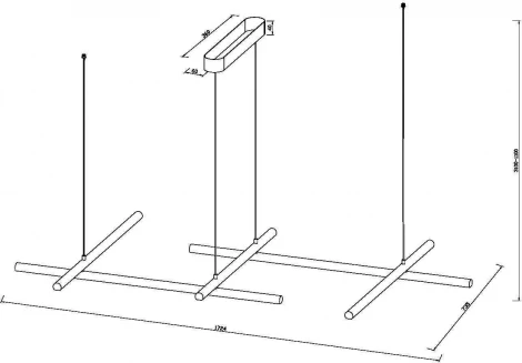 Подвесной светильник Maytoni Radiance MOD278PL-L86G3K1 (LED, 220V, на тросе)