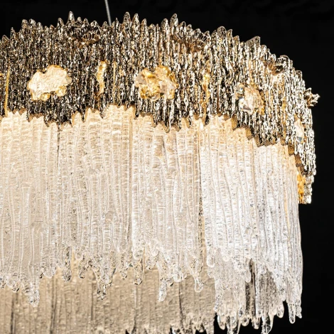 Подвесная люстра светодиодная хрустальная Modelux MODELUX ML.6028.1000 GD