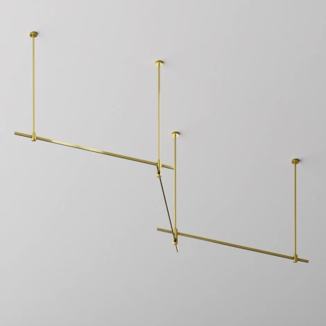 Шинопровод магнитный Flarity латунь 1м Maytoni Busbar trunkings Flarity TRX154-111BS (24V)