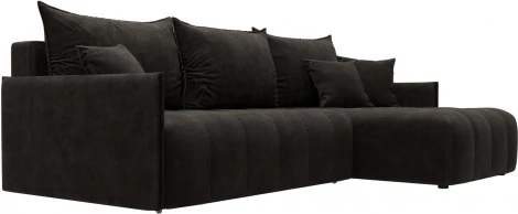 Диван угловой Лига-054 НПБ угол универсальный Лига Диванов (Велюр) арт.129054