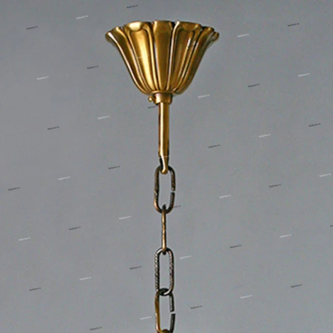 Люстра подвесная Ambiente by Brizzi Tenerife, 5 ламп, бронза с бежевым