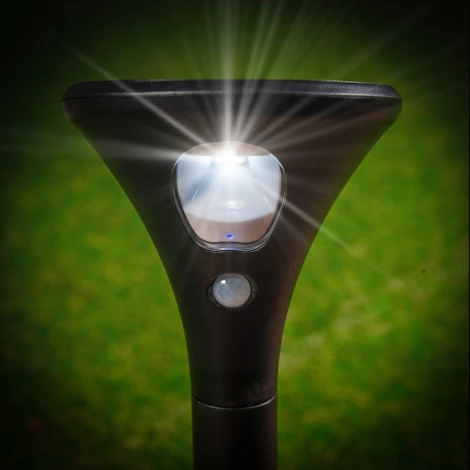 Садовый светильник на солнечной батарее, с датчиком движения. 1 светодиод, 1*3,7V Li-Ion аккумулятор в/к. IP44 Uniel USL-F-169/PT630 SENSOR