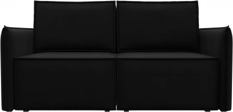 Диван прямой Либерти мини (Черный/Микровельвет) Лига Диванов арт.121906