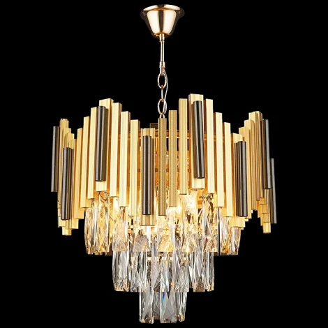 Подвесная люстра Reluce 01987-0.4-05 (220V, хрусталь, на цепи)