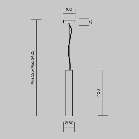 Подвесной светильник LED Maytoni Basic Texture MOD461PL-L5GRK