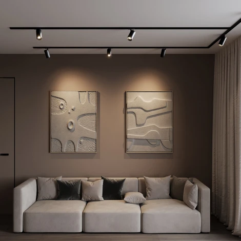 Трековый светильник однофазный 220V 18W Elektrostandard Comel 85211/01 (LED, круглые)