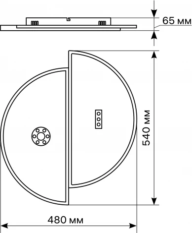 Потолочная люстра светодиодная с ДУ Ritter Occhiata 51587 0