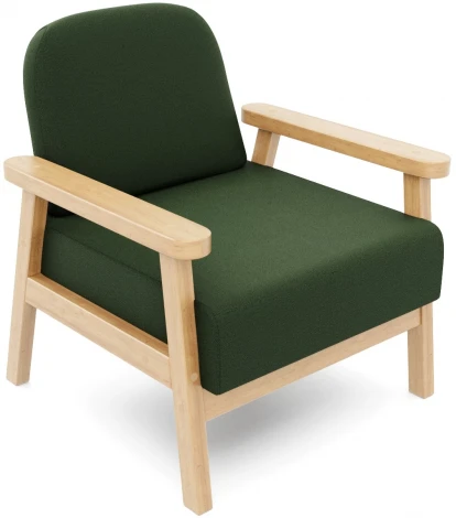 Кресло Arsko Флори береза велюр зеленый