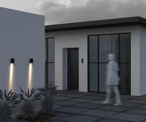 Уличный настенный светильник Maytoni Outdoor Shell O505WL-L3B3K