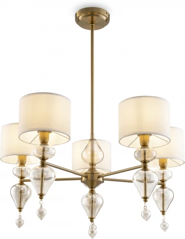 Потолочная люстра на штанге Freya Raise FR5369CL-05BS (220V, круглые)