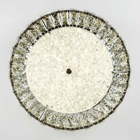 Потолочный светильник светодиодный хрустальный с регулировкой цветовой температуры LED4U L1180-400 CR