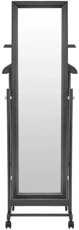 Вешалка костюмная с зеркалом на колесах В 24Н венге от фабрики Mebelik