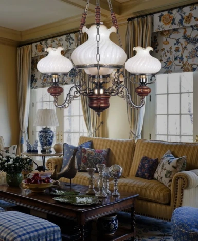 Подвесная люстра в виде керосиновой лампы L.760/3+1 Reccagni Angelo 760 L 760/3+1