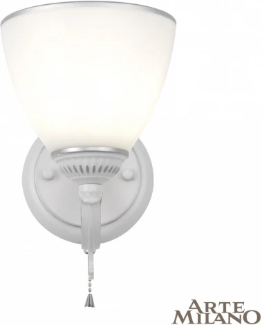 Бра с выключателем Arte Milano AM342837 342837/1W WT+SL (220V)