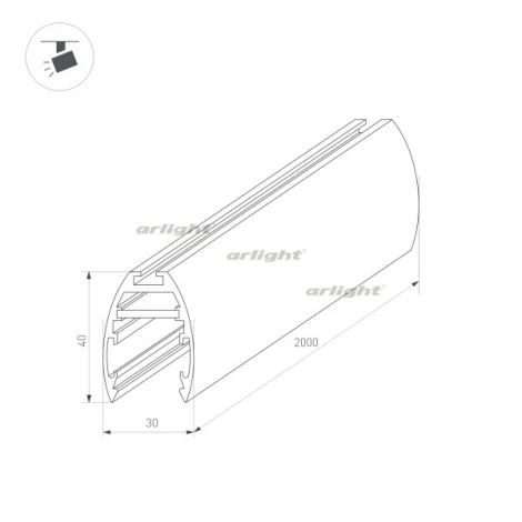 Шинопровод магнитный Arlight 034228 (24V)