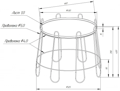 Столик кофейный SHT-CT6-2 белый муар от фабрики Mebelik