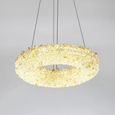 Подвесной светильник светодиодный хрустальный с регулировкой цветовой температуры Modelux MODESTYLE MS.6000.400 GD