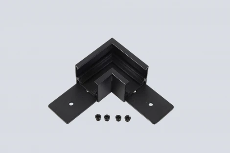 Соединитель для магнитного накладного шинопровода угловой Crystal Lux Space Easy CLT 0.214 04 BL