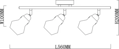 Спот Escada Carlo Escada Carlo 593/3 3x40Вт E14, металл, чёрный/хром