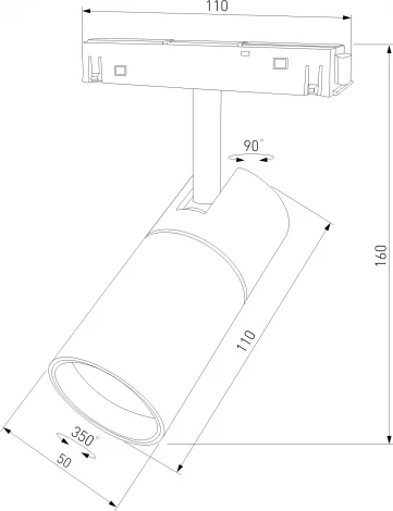 Трековый светильник магнитный Elektrostandard Slim Magnetic R01 85011/01 6W 3000K (черный)