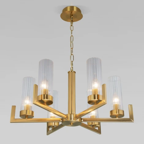 Подвесная люстра Eurosvet Arganie 60133/6 латунь (220V, на цепи)