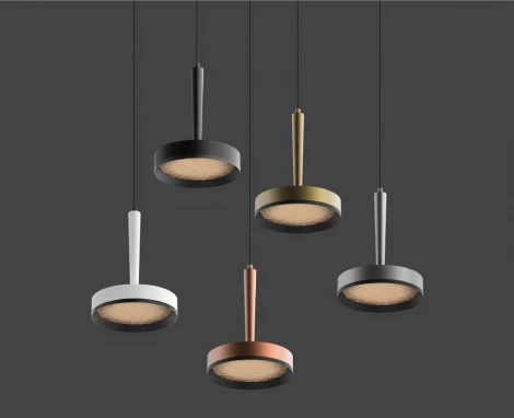 Подвесной светильник светодиодный Italline IT02-025 gold 3000K+IT02-024 black