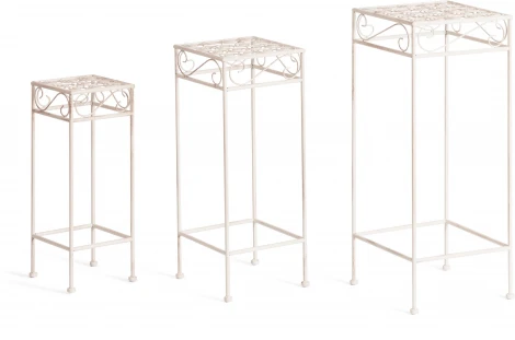 Столики Secret de Maison BEAUTY набор из 3-х штук ( mod. PL08-9993 ) (Металл /Белый)