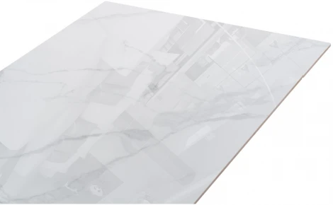 Керамический стол Woodville Невис 140(200)х80х76 creto statuario cara polished / черный 553538