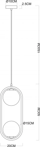 Подвесной светильник Arte Lamp Matisse A7745SP-2BK (220V, на проводе, шар)