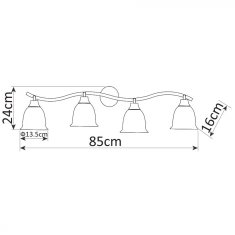 Спот Arte Lamp Campana A9557PL-4CC