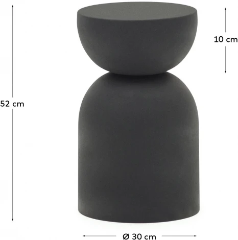 Журнальный стол La Forma (ex Julia Grup) Rachel (Черный,Матовый)